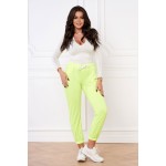 Pantaloni de trening dama galben neon Pantaloni de trening dama galben neon